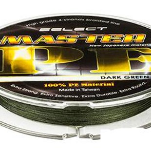 Шнур Select Master PE 150m 0.14мм 17кг темн.-зел.